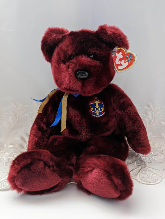 Ty Beanie Buddy - Buckingham The Burgundy Bear (13in) - Vintage Beanies Canada