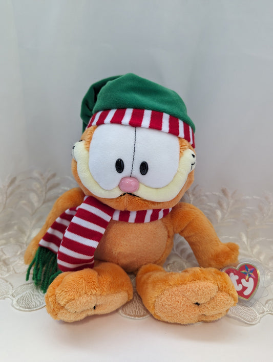 Ty Beanie Buddy - Christmas Garfield The Cat (12in) - Vintage Beanies Canada