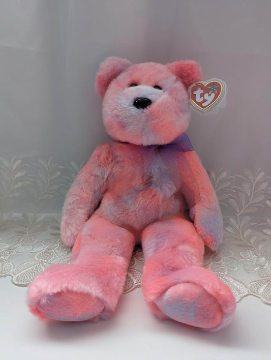 Ty Beanie Buddy - Clubby V The Pink Bear (13in) - Vintage Beanies Canada