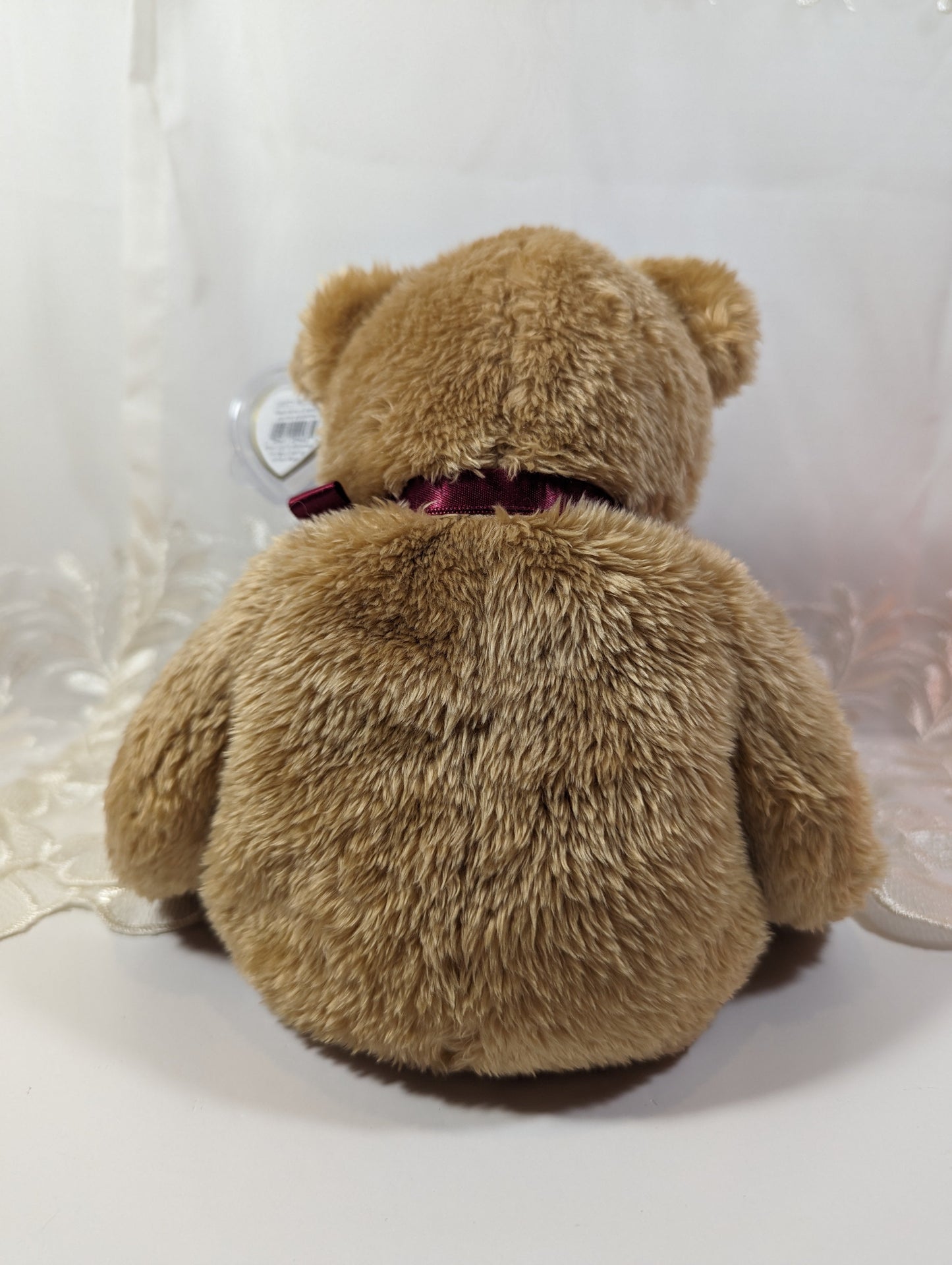 Ty Beanie Buddy - Curly the brown Bear (13in) - Vintage Beanies Canada