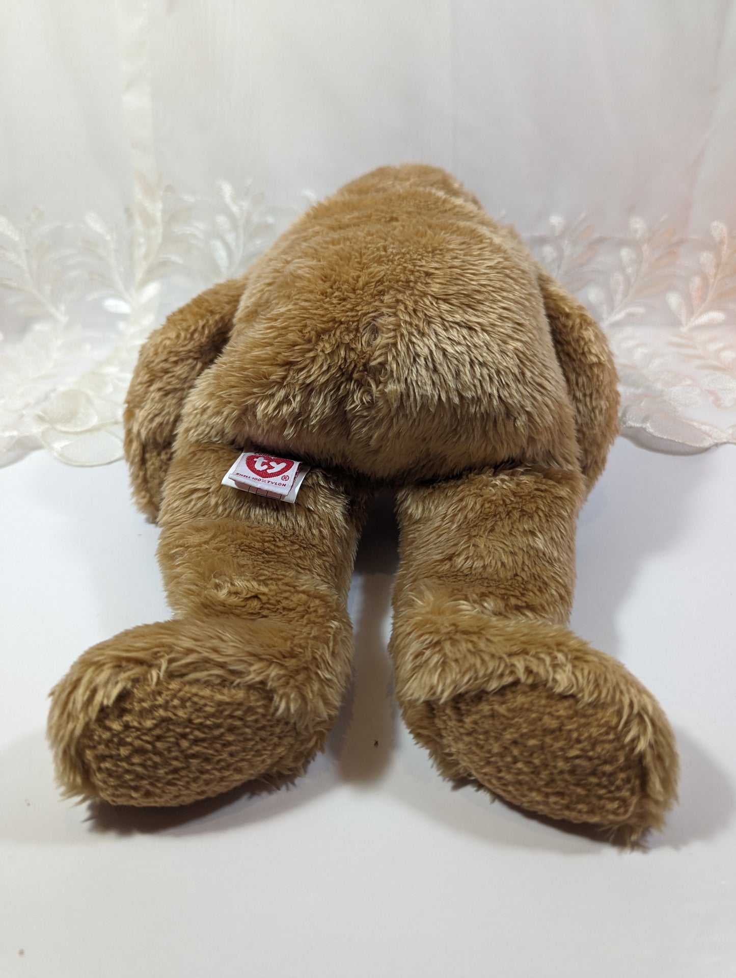 Ty Beanie Buddy - Curly the brown Bear (13in) - Vintage Beanies Canada