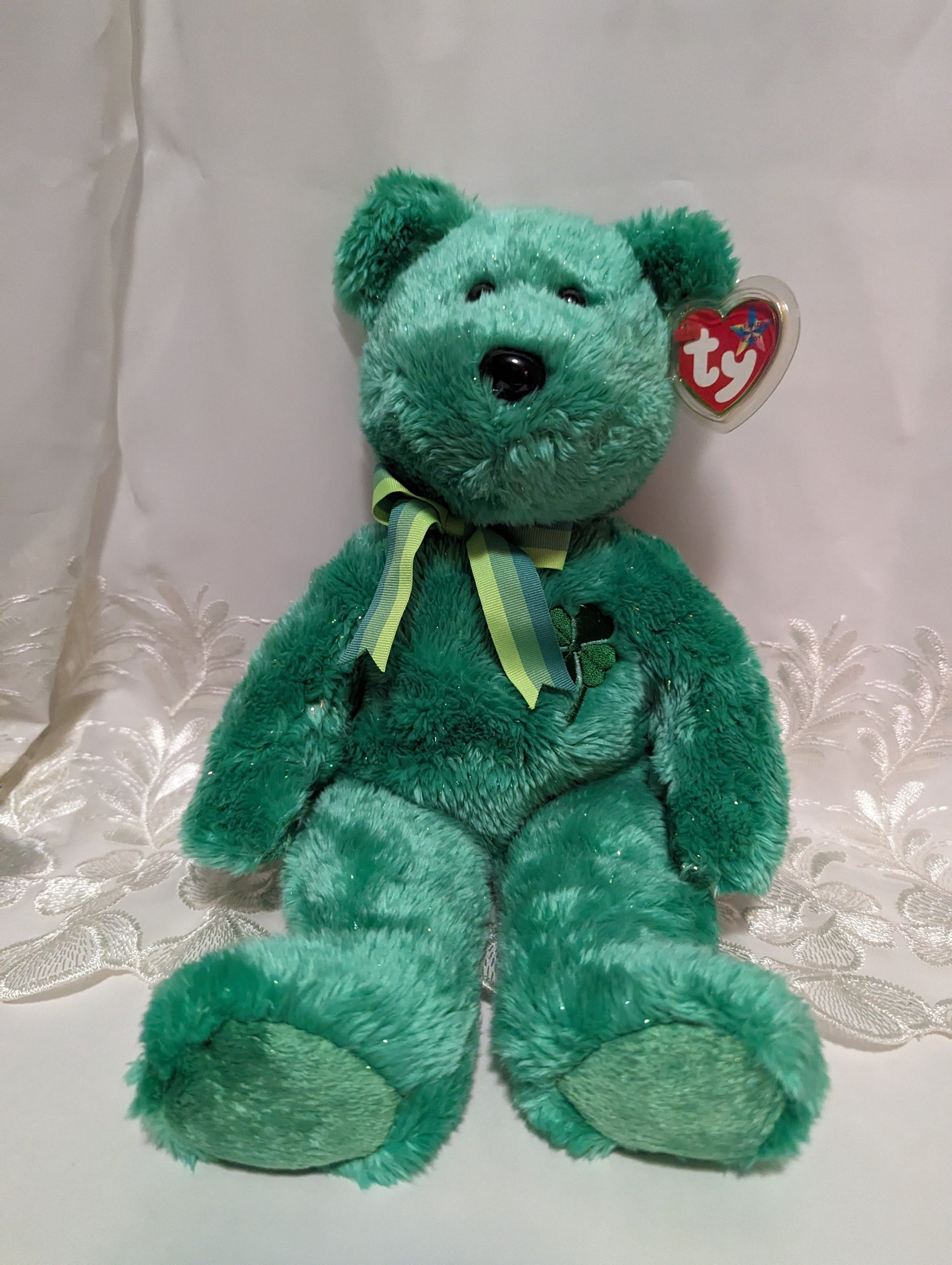 Ty Beanie Buddy - Dublin The St Patrick's Day Bear (14in) - Vintage Beanies Canada