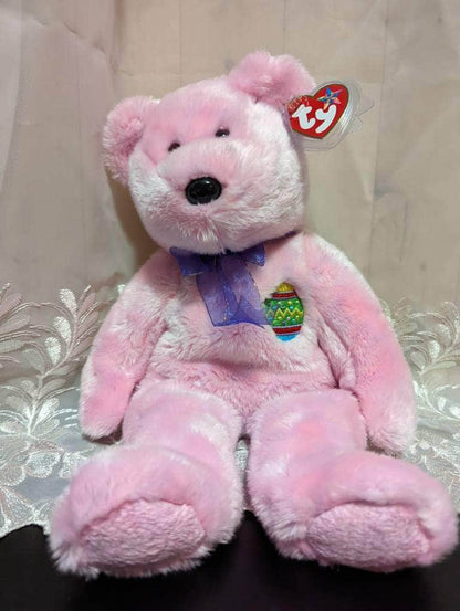 Ty Beanie Buddy - Eggs The Pink Easter Bear (14in) - Vintage Beanies Canada