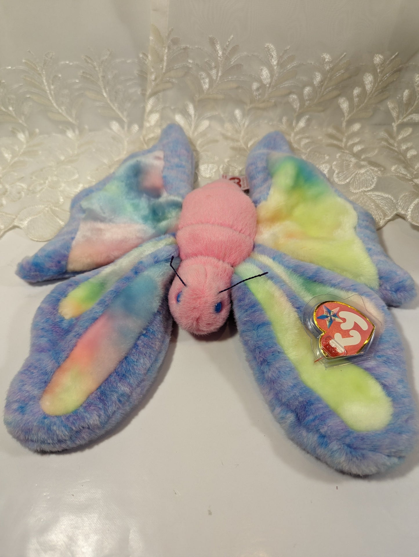 Ty Beanie Buddy - Flitter the Butterfly (10in) Faded Tag - Vintage Beanies Canada