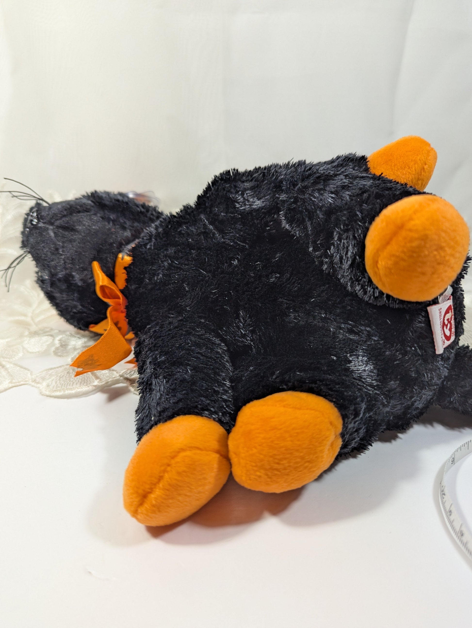 Ty Beanie Buddy - Fraidy The Black Halloween Cat (10 in) Non - Mint Tag - Vintage Beanies Canada