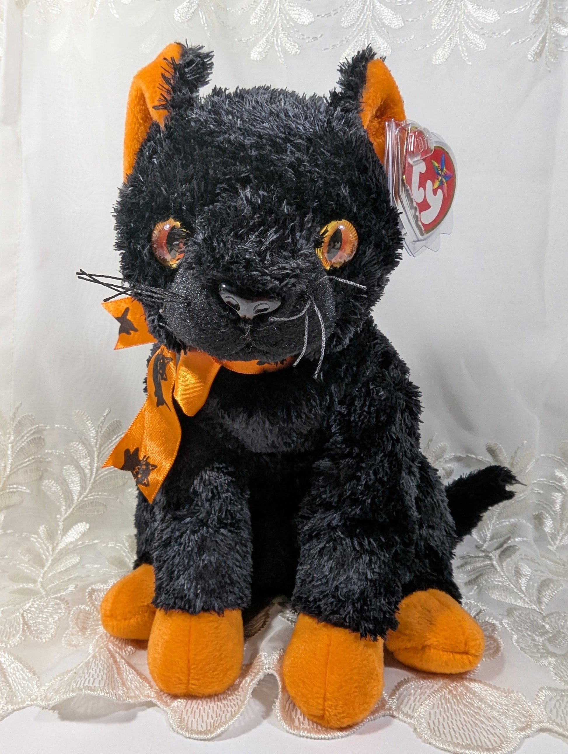 Ty Beanie Buddy - Fraidy The Black Halloween Cat (10 in) Non - Mint Tag - Vintage Beanies Canada