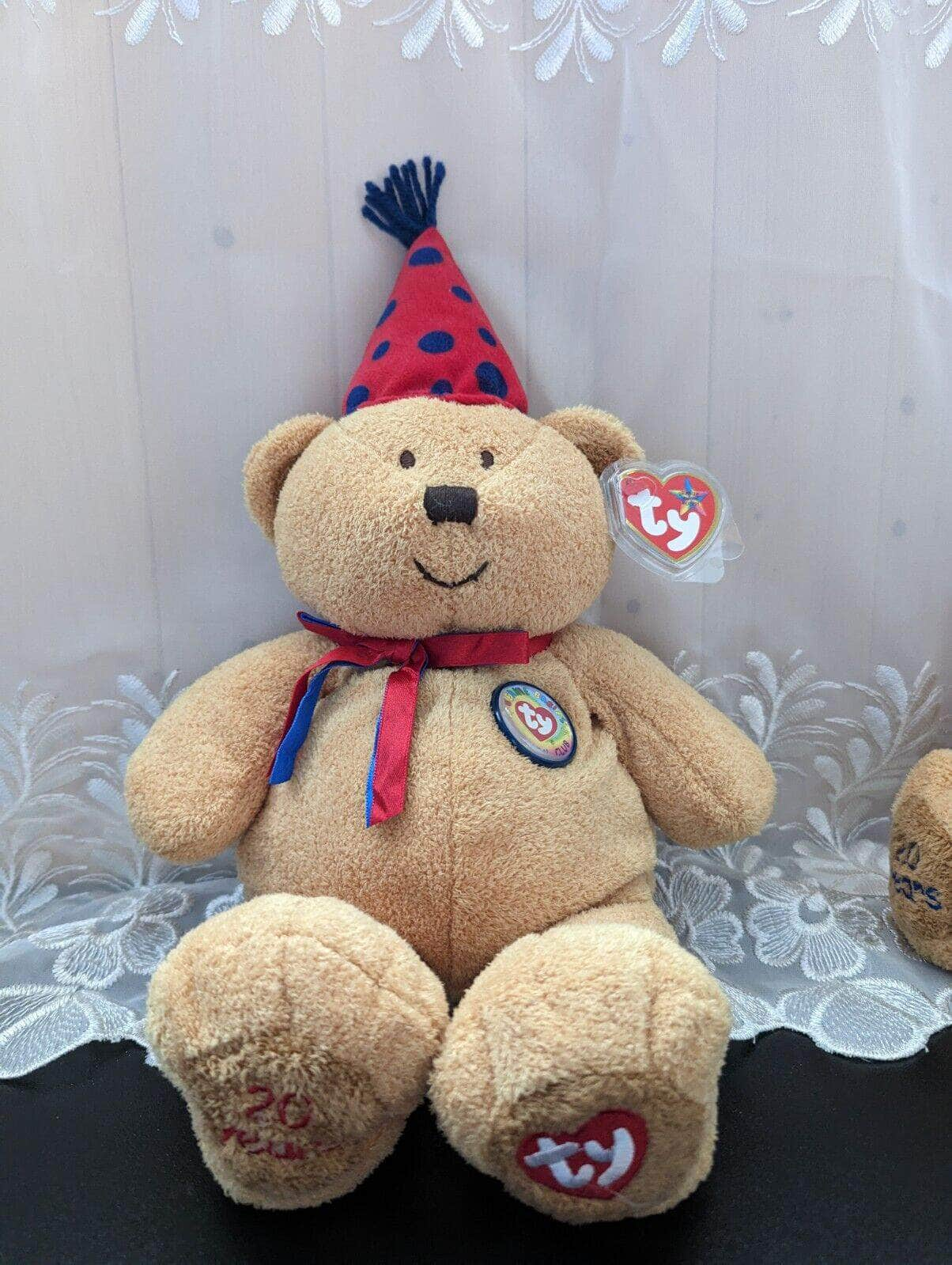 Ty Beanie Buddy - Fun The Anniversary Bear - Vintage Beanies Canada