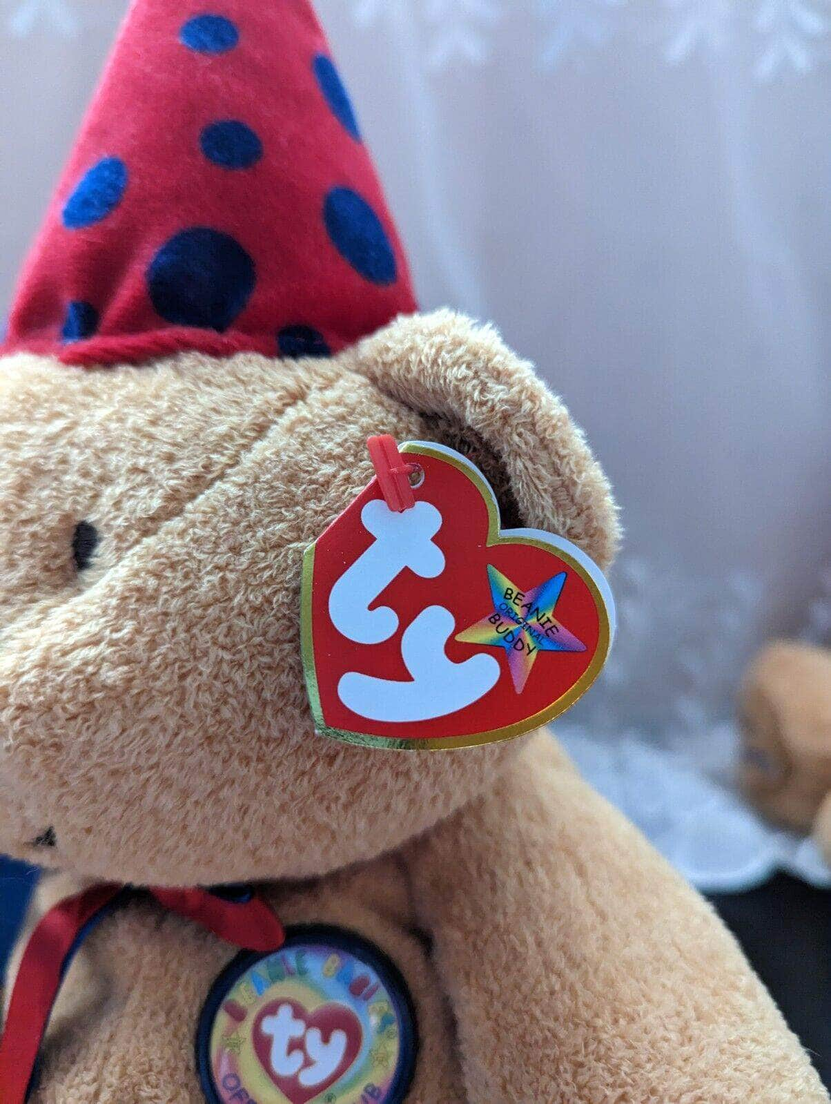 Ty Beanie Buddy - Fun The Anniversary Bear - Vintage Beanies Canada