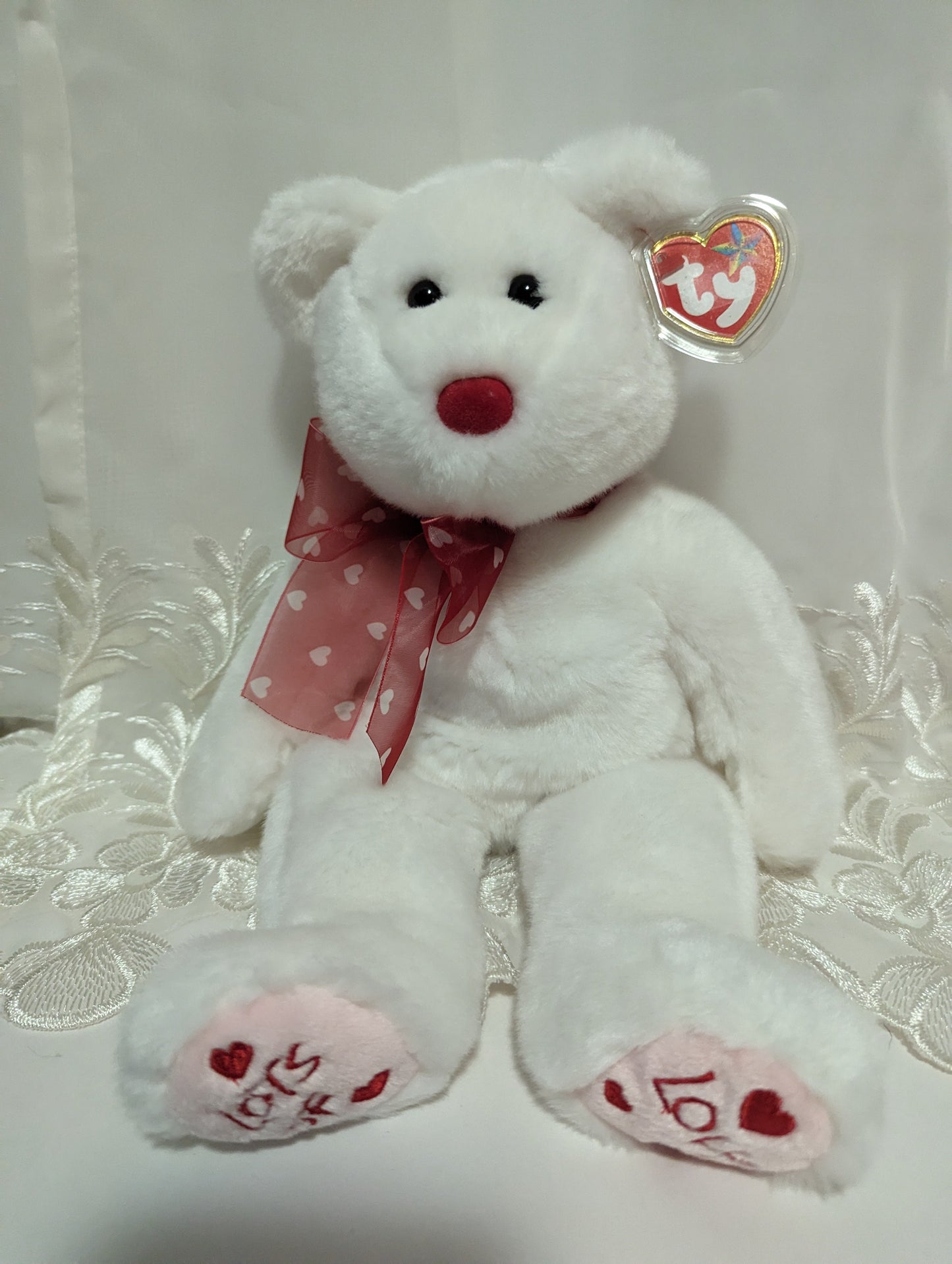 Ty Beanie Buddy - Heartford The Valentine's Day Bear (14in) - Vintage Beanies Canada