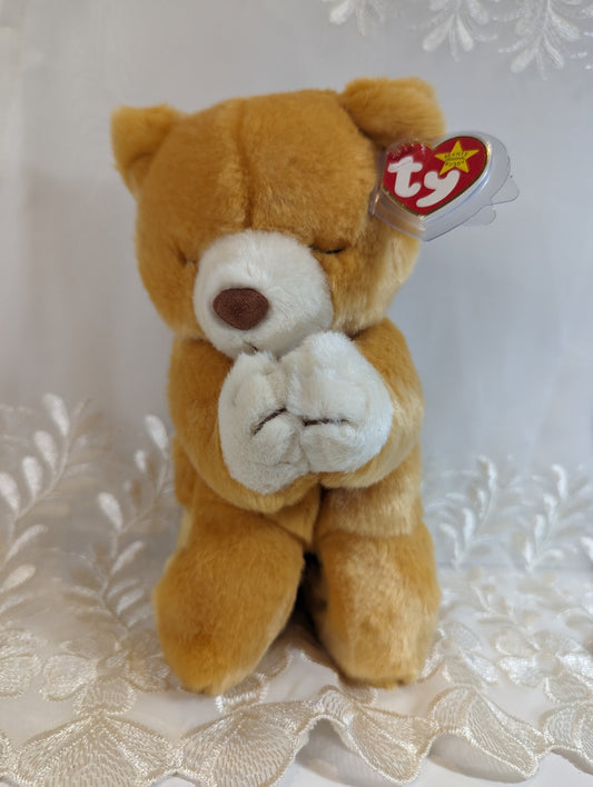 Ty Beanie Buddy - Hope The Praying Bear (10in) Creased Tag - Vintage Beanies Canada