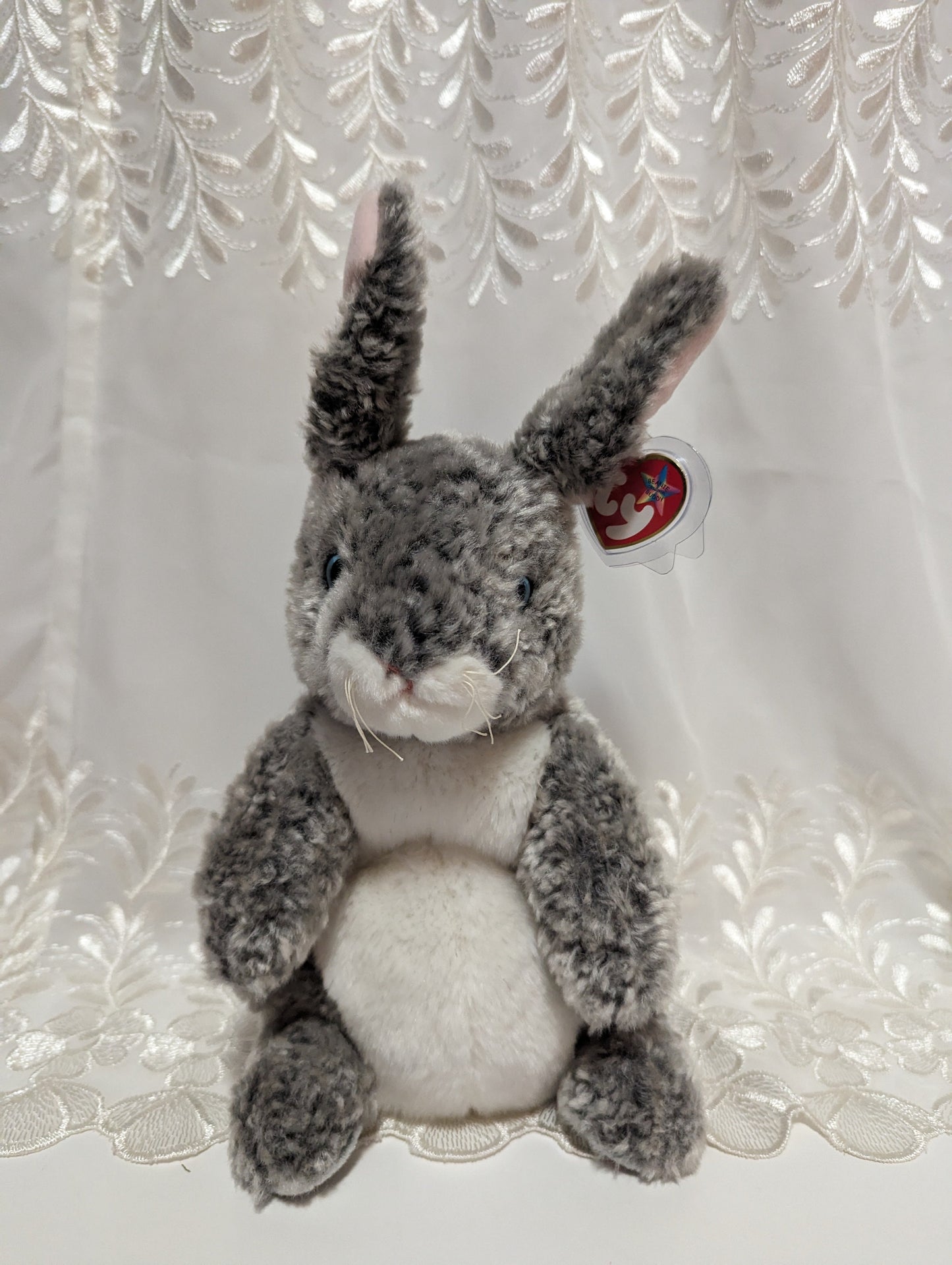 Ty Beanie Buddy - Hopper The Gray Bunny Rabbit (12in) - Vintage Beanies ...