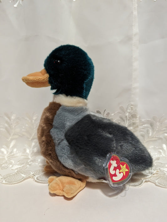 Ty Beanie Buddy - Jake The Mallard Duck (8in) Near Mint - Vintage Beanies Canada