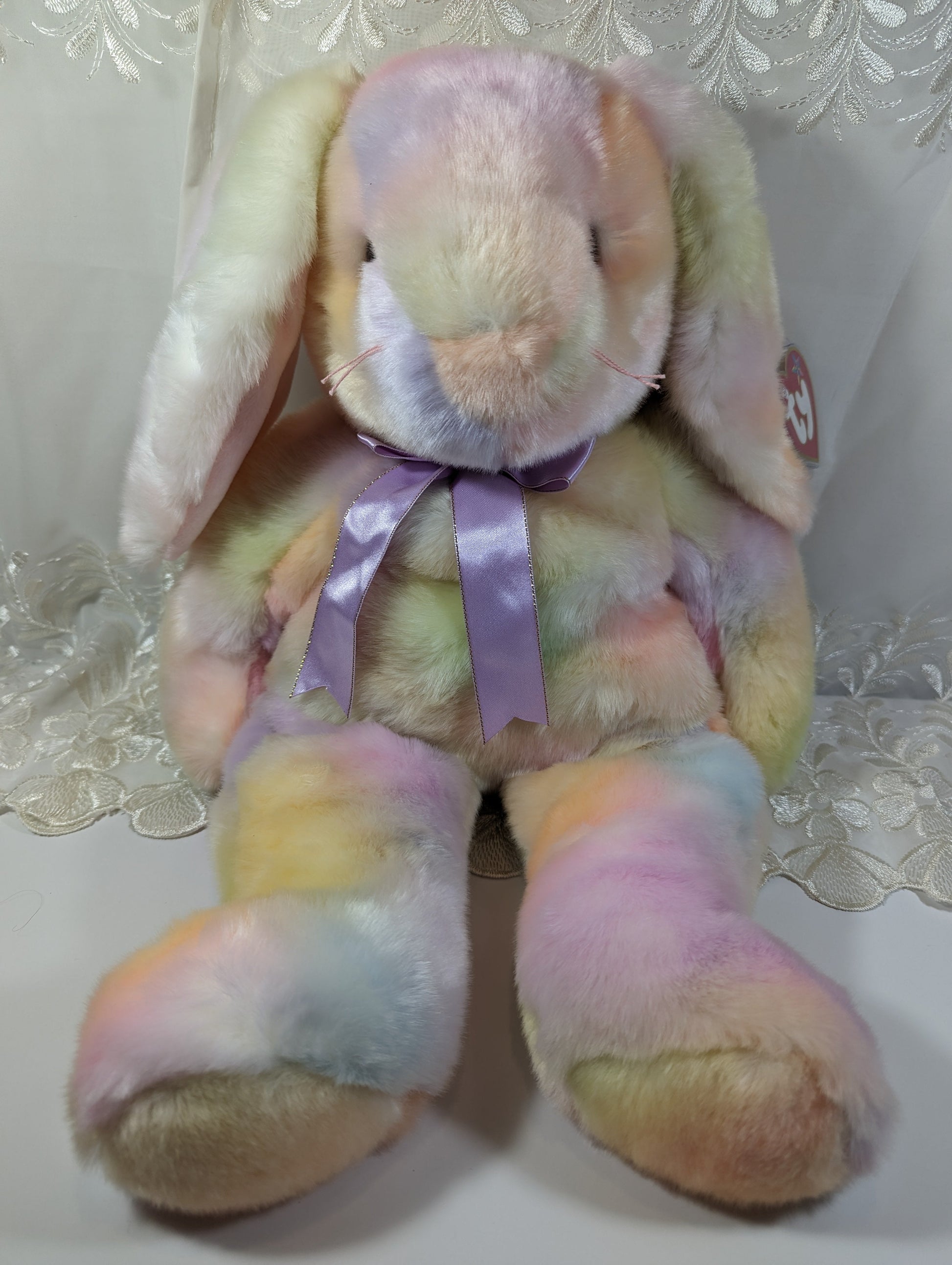 Ty Beanie Buddy - Large Hippie the Tie Dye Bunny (20in) *Rare* - Vintage Beanies Canada