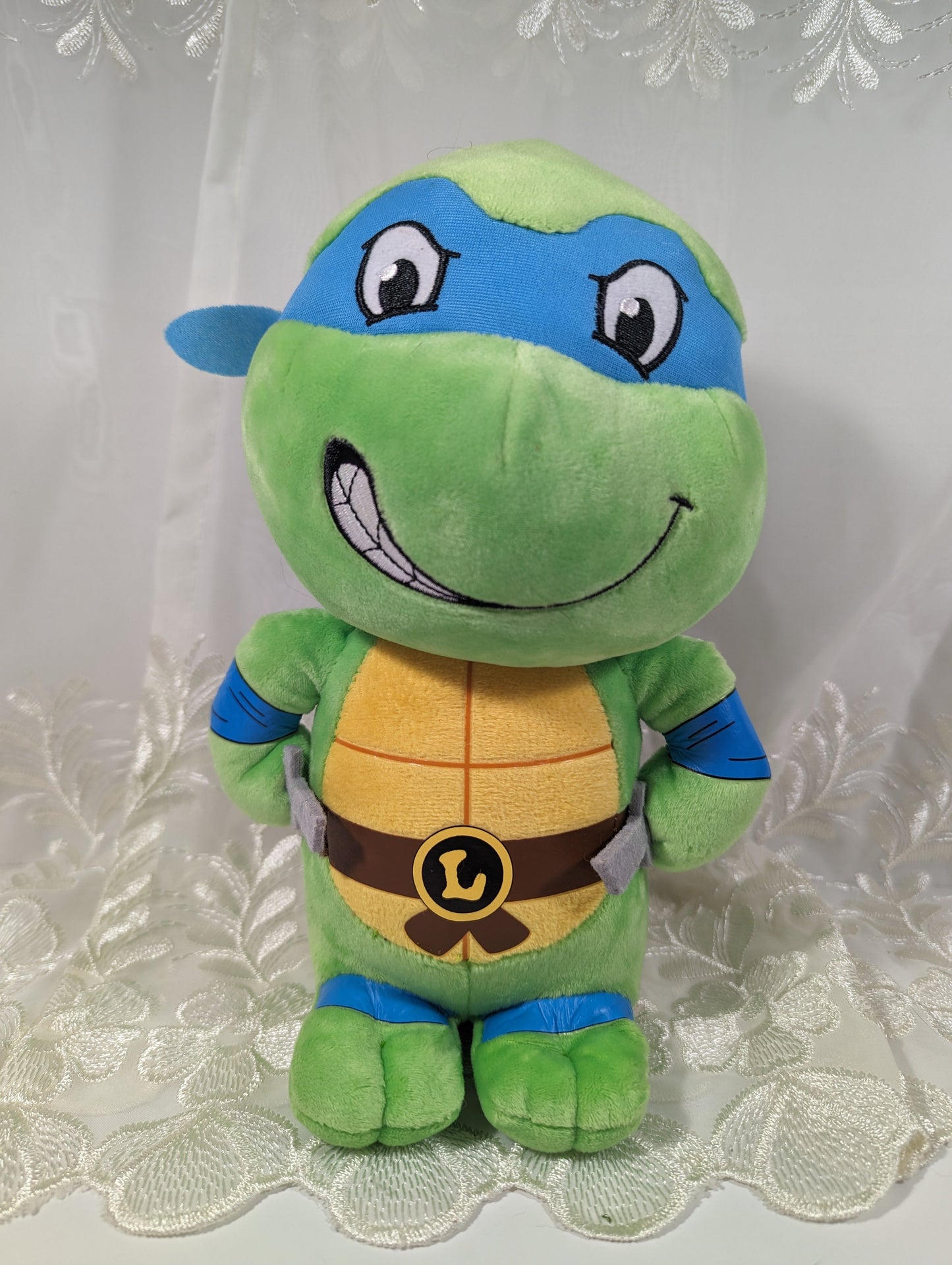 Ty Beanie Buddy - Leonardo the Teenage Mutant Ninja turtle (10in) No Tag - Vintage Beanies Canada