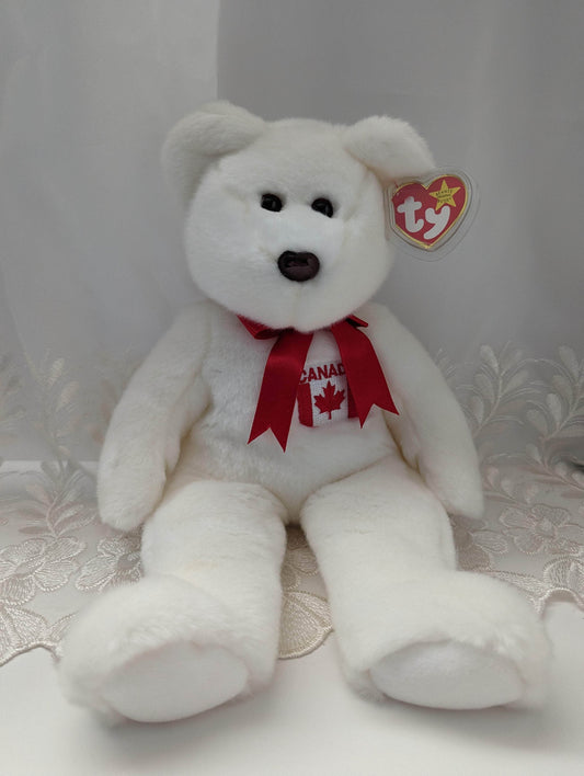 Ty Beanie Buddy - Maple The Canada Bear (14in) - Vintage Beanies Canada