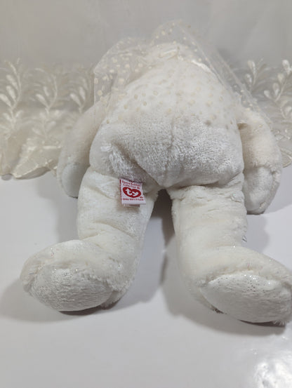 Ty Beanie Buddy - Mrs. The Bride Bear (14in) - Vintage Beanies Canada