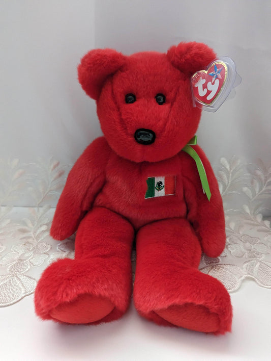 Ty Beanie Buddy - Osito The Red Mexico Bear - Vintage Beanies Canada