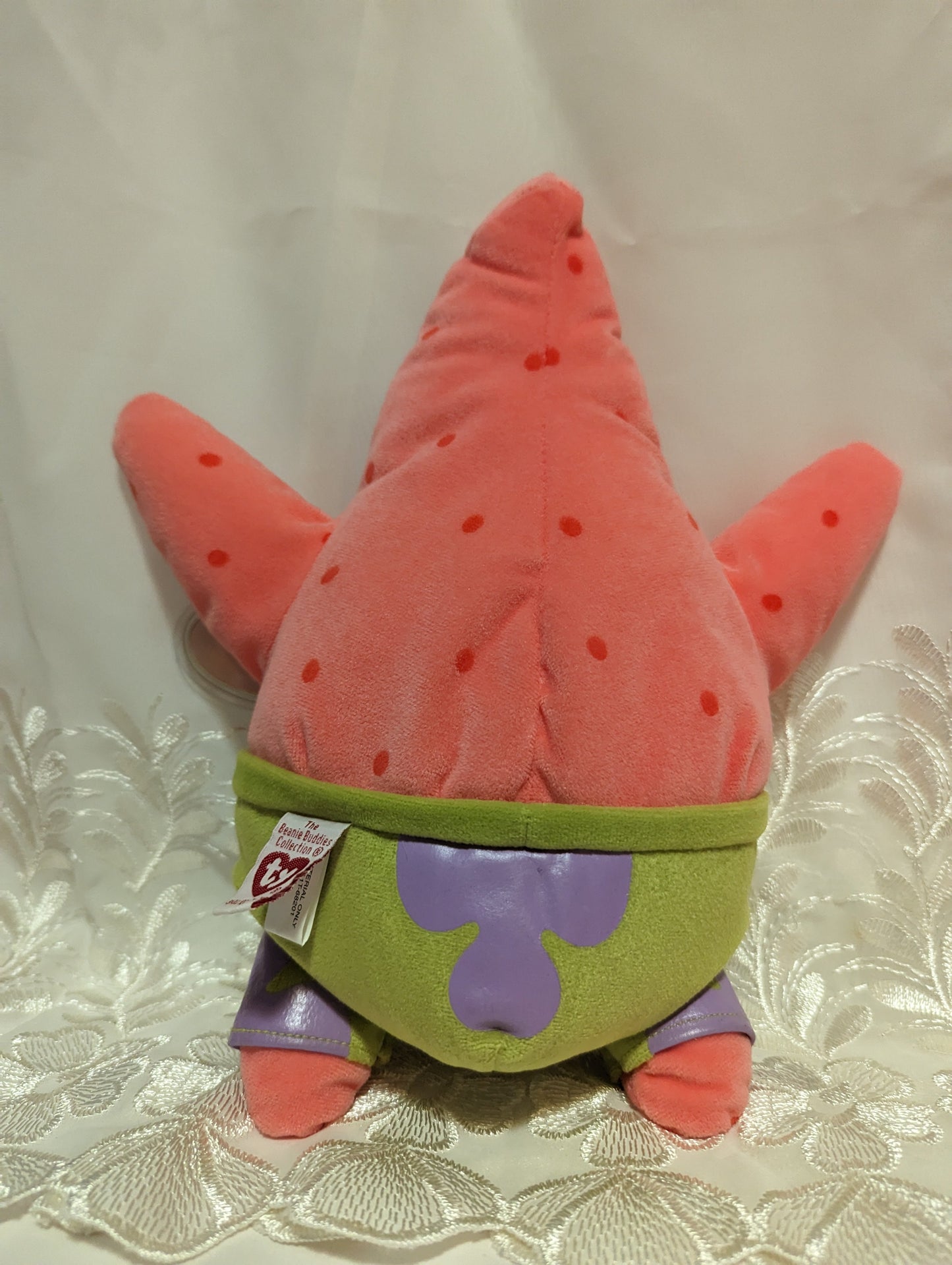 Ty Beanie Buddy - Patrick the starfish from SpongeBob (12in) Near Mint - Vintage Beanies Canada