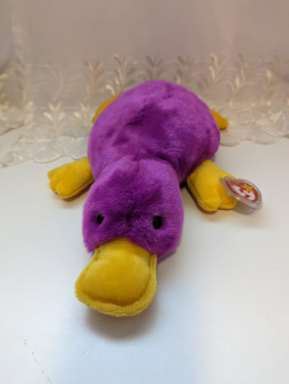 Ty Beanie Buddy - Patti The Purple Platypus (13in) - Vintage Beanies Canada