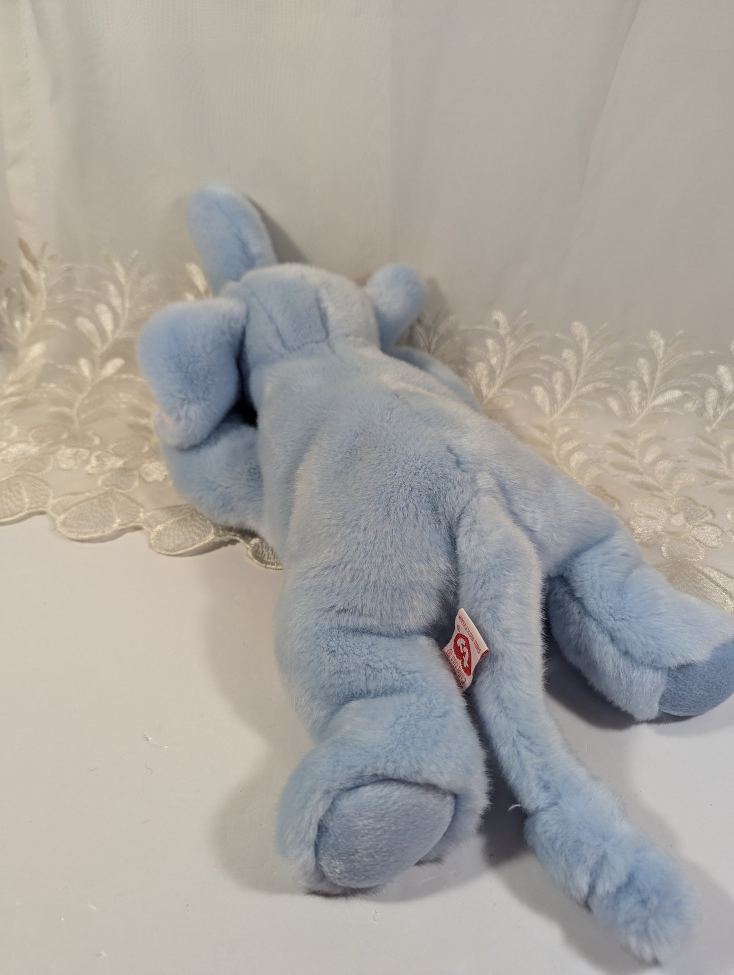 Ty Beanie Buddy - Peanut The Light Blue Elephant (15 in) No Tag - Vintage Beanies Canada