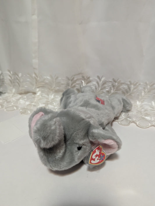 Ty Beanie Buddy - Righty The Gray Elephant (14in) - Vintage Beanies Canada