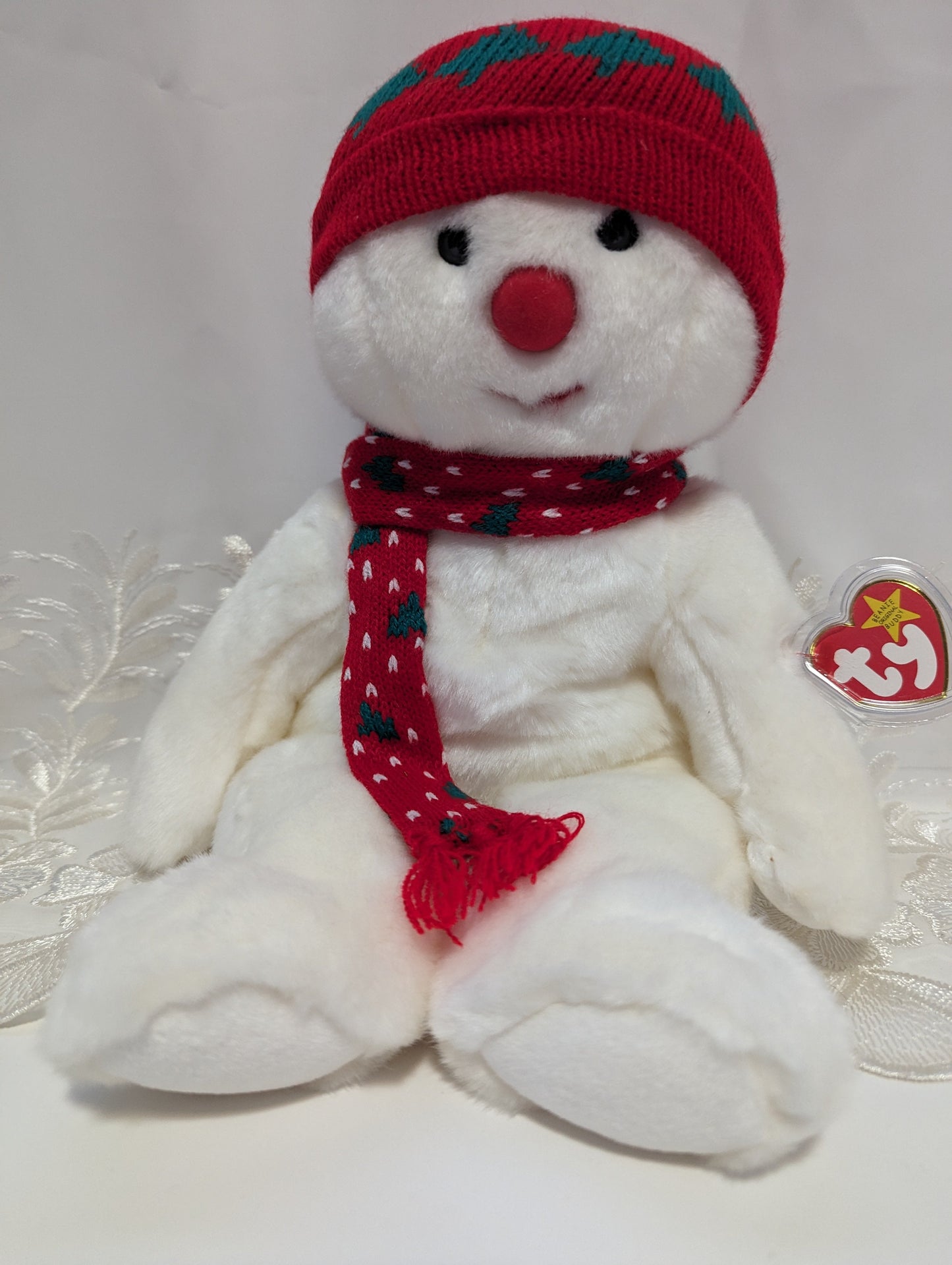 Ty Beanie Buddy - Snowboy The Snowman (14in) - Vintage Beanies Canada