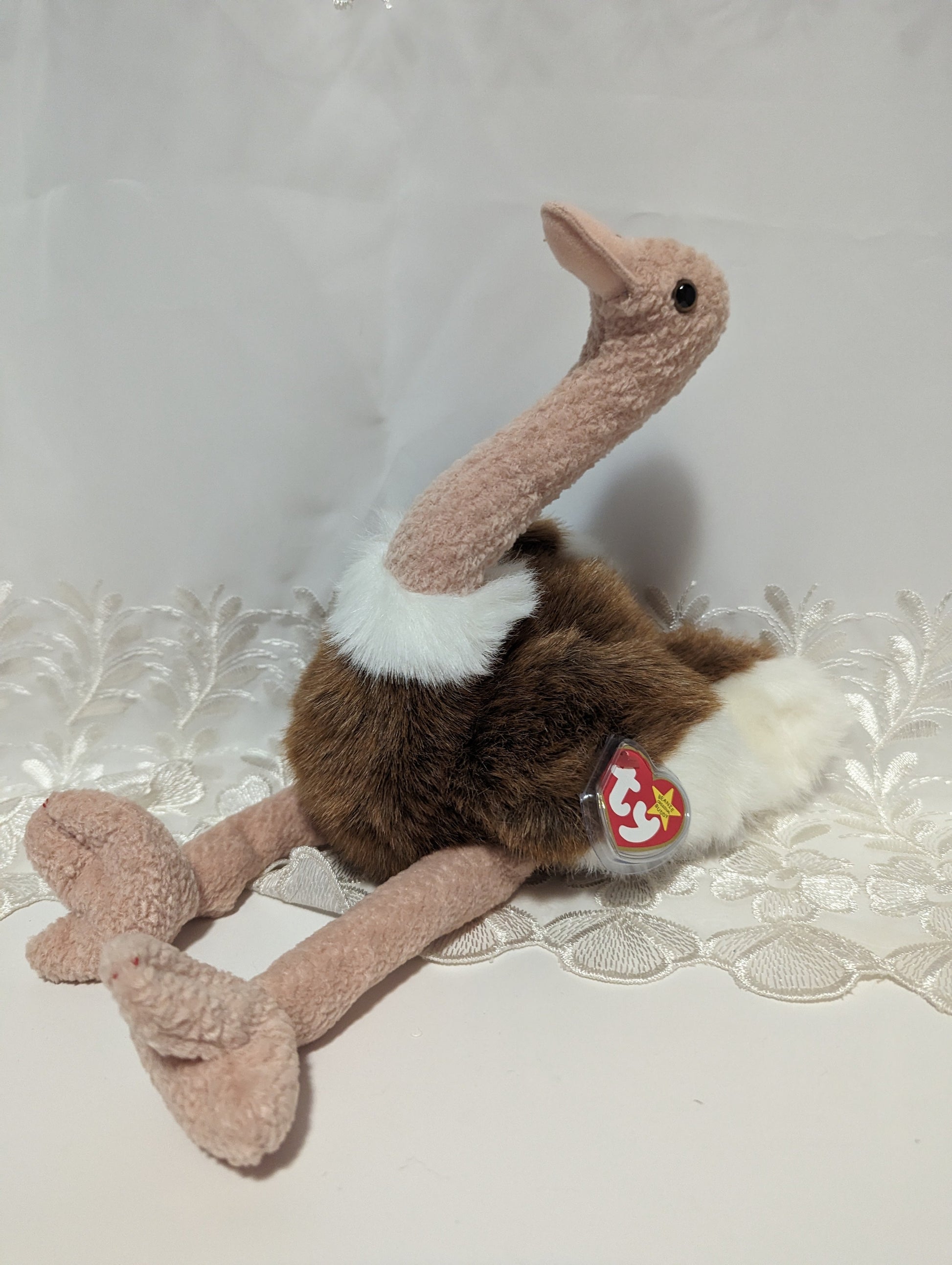 Ty Beanie Buddy - Stretch The Ostrich (13in) Near Mint - Vintage Beanies Canada