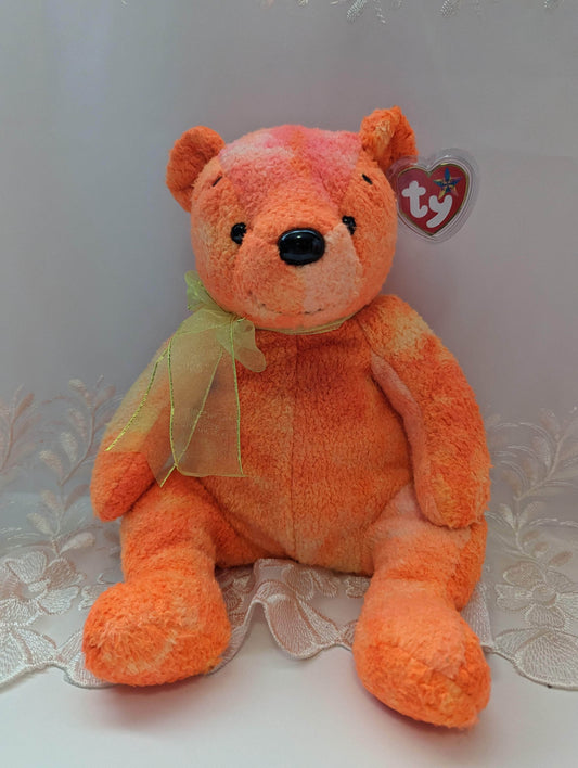 Ty Beanie Buddy - Tangerine The Bear (Terry Cloth Version) 10in - Vintage Beanies Canada