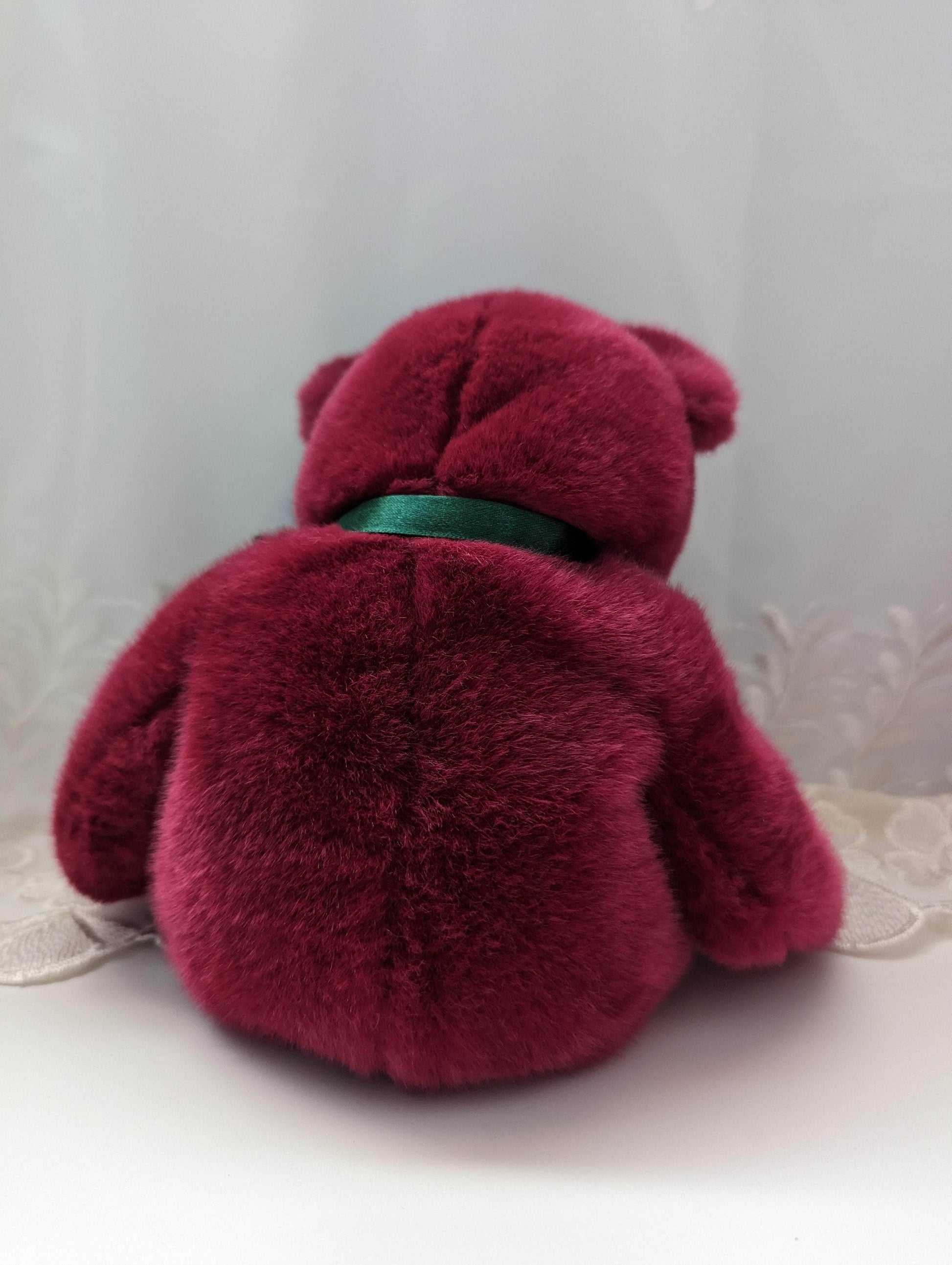 Ty Beanie Buddy - Teddy The Cranberry Bear (12in) - Vintage Beanies Canada