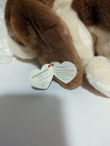 Ty Beanie Buddy - Tracker The Basset Hound Dog (11in) Non-mint Tag - Vintage Beanies Canada