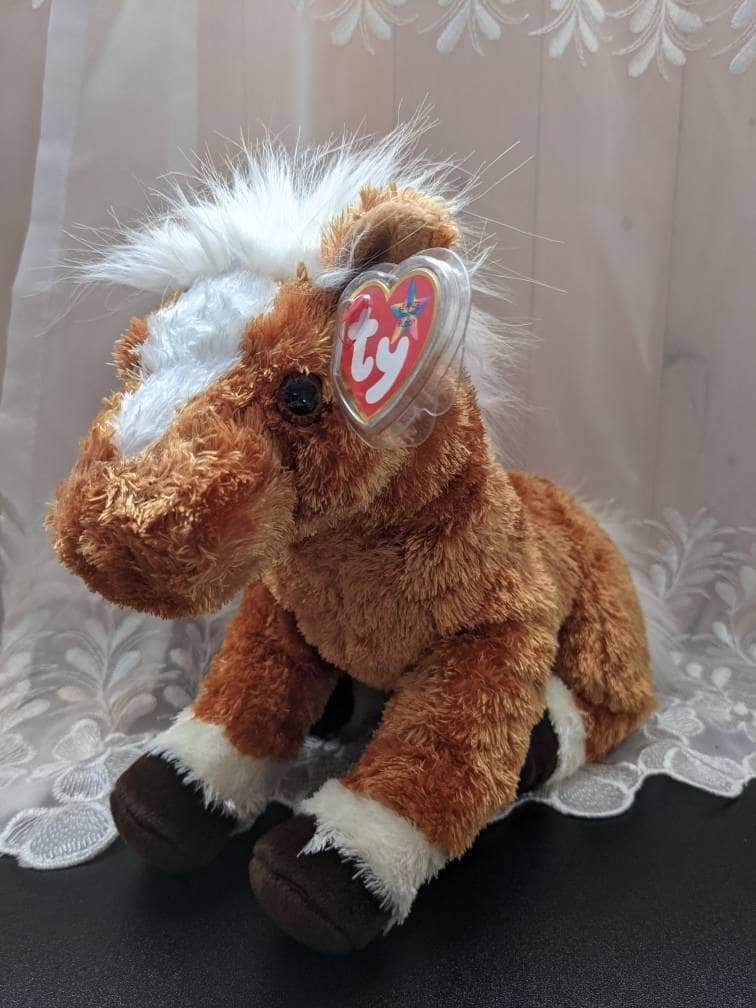 Ty Beanie Buddy - Trotter The Brown Horse (12in) - Vintage Beanies Canada