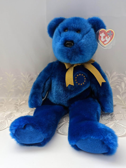 Ty Beanie Buddy - Unity The Blue Bear (13in) - Vintage Beanies Canada