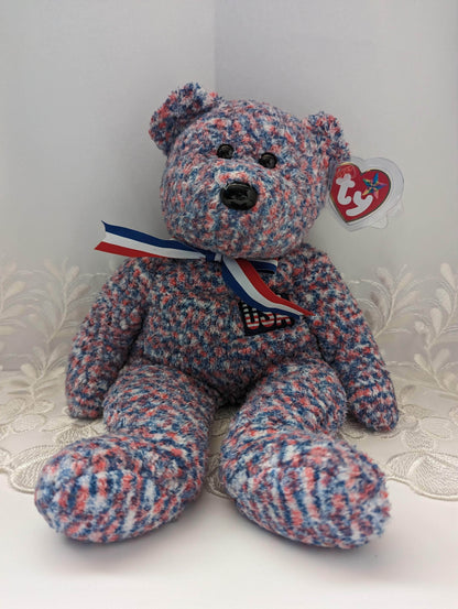 Ty Beanie Buddy - USA the bear (14in) - Vintage Beanies Canada