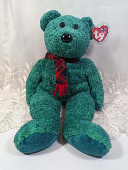 Ty Beanie Buddy - Wallace The Bear (12in) Faded Tag - Vintage Beanies Canada