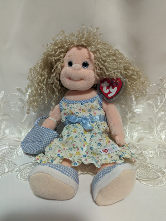 Ty Beanie kids - Blondie The Doll Wearing Sundress (11in) Non-mint Hang Tag - Vintage Beanies Canada