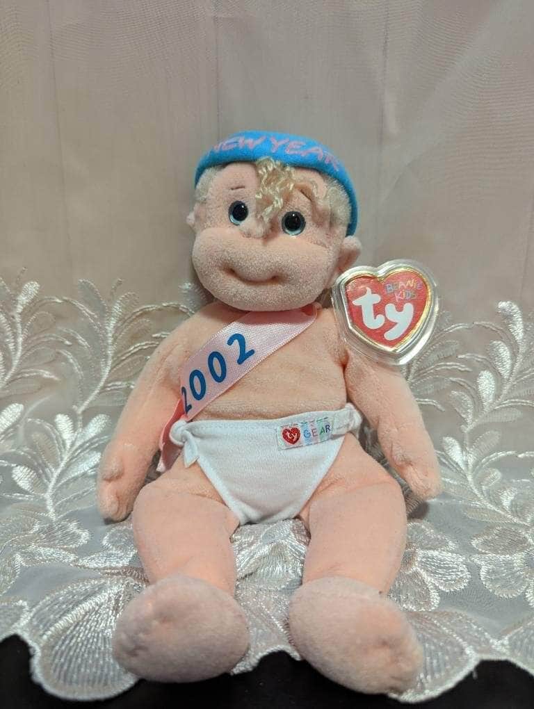Ty Beanie Kids - New Years Baby 2002 (10in) - Vintage Beanies Canada