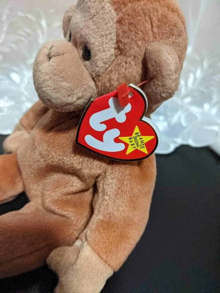 Ty Bongo The Monkey Beanie Baby + Beanie Buddy lot (Sold As set) - Vintage Beanies Canada