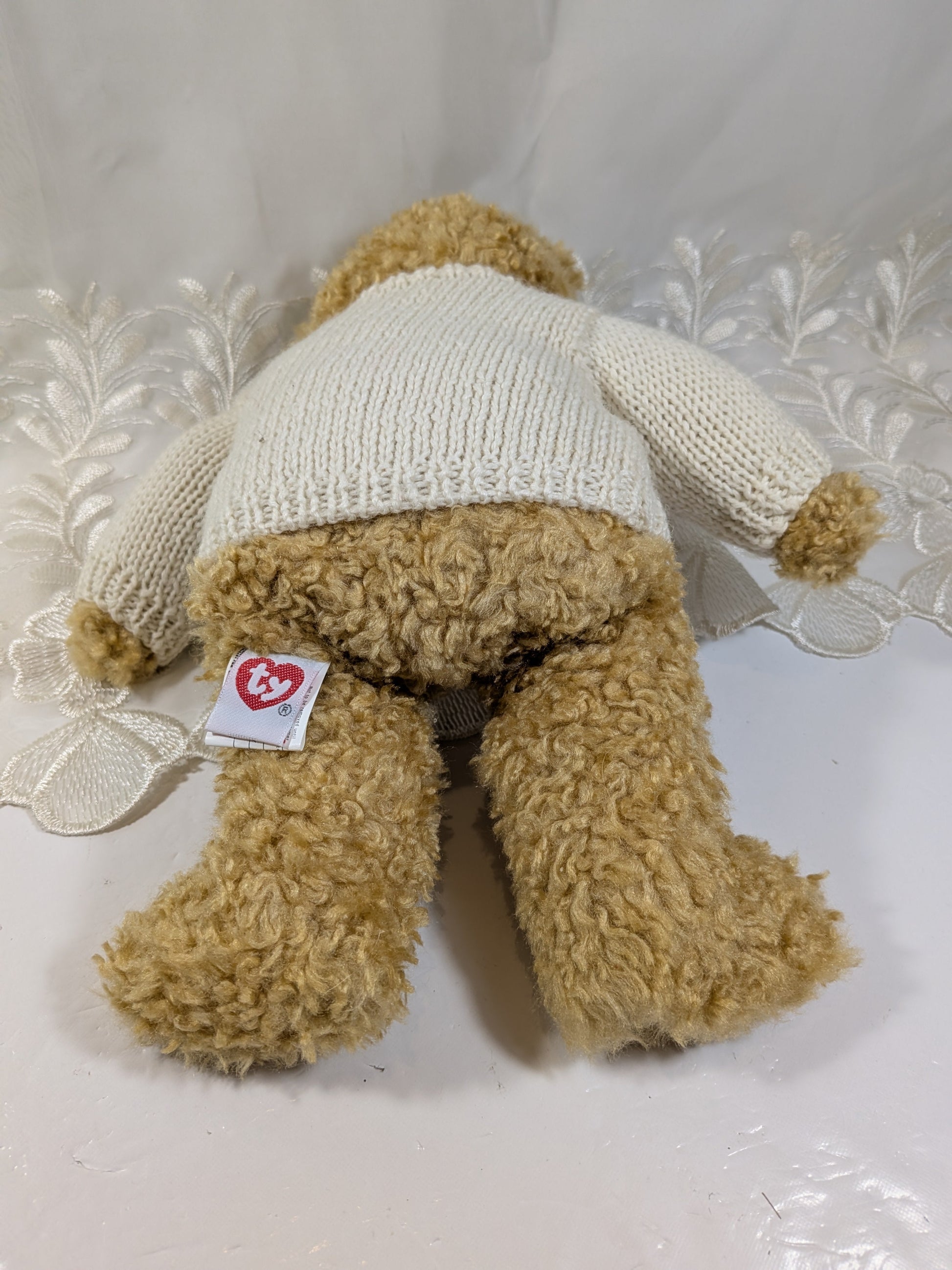 Ty Classic Collection - Baby Curly The Bear With USA Shirt (11 in) - Vintage Beanies Canada