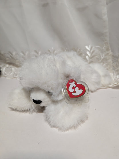 Ty Classic Collection - Baby Paws The White Bear (12in) - Vintage Beanies Canada