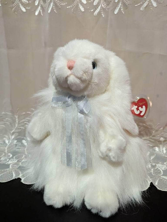 Ty Classic Collection - Cashmere The White Fluffy Bunny Rabbit (11in) - Vintage Beanies Canada