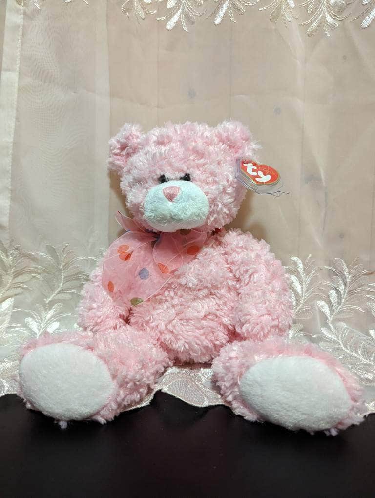 Ty Classic Collection - Dewdrops The Pink Teddy Bear (12.5in) Non-mint Hang Tag - Vintage Beanies Canada