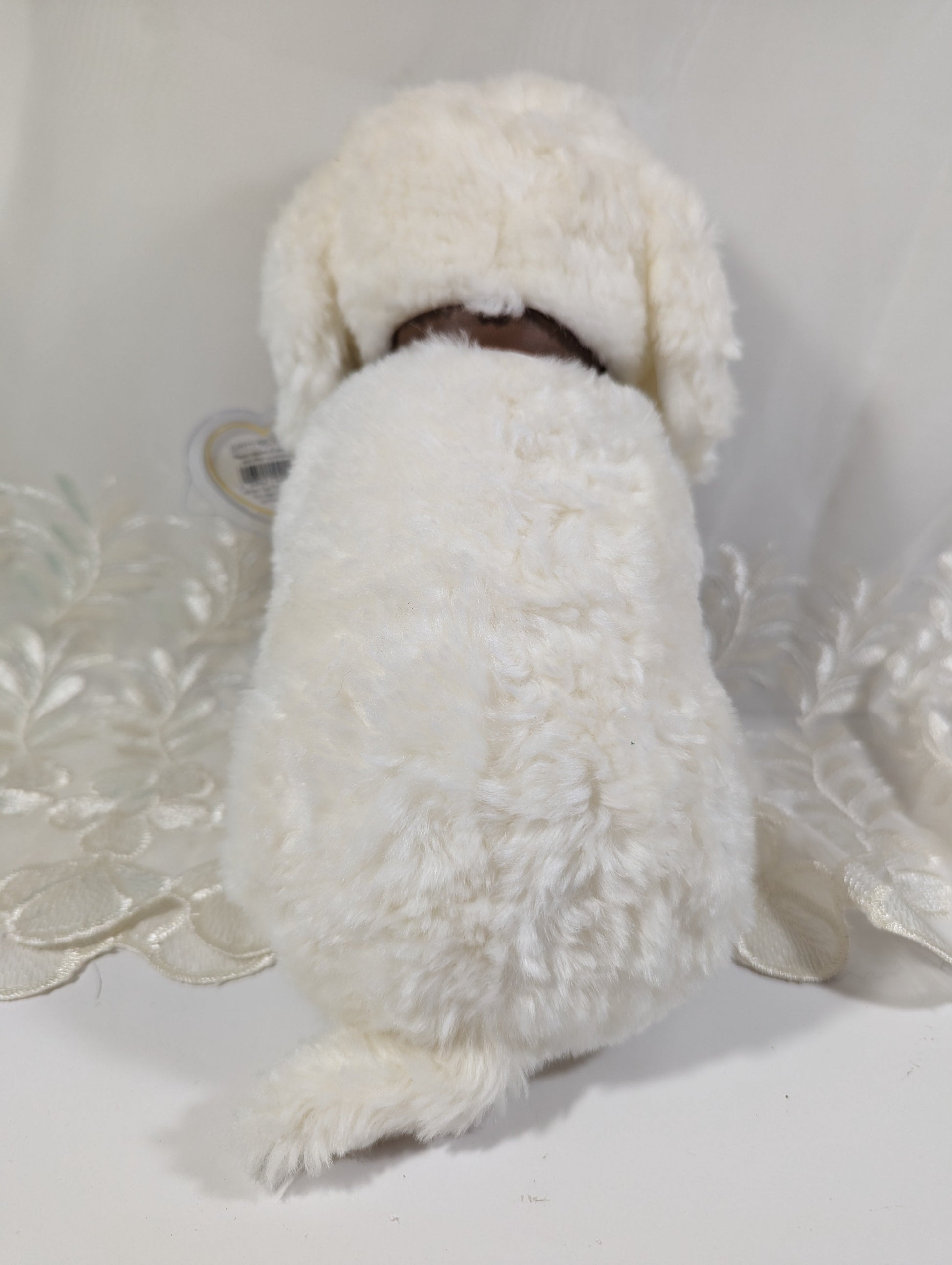 TY Classic Collection - Fluff the White Lab Puppy Dog (11 in) - Vintage Beanies Canada