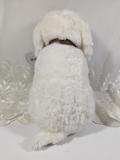 TY Classic Collection - Fluff the White Lab Puppy Dog (11 in) - Vintage Beanies Canada