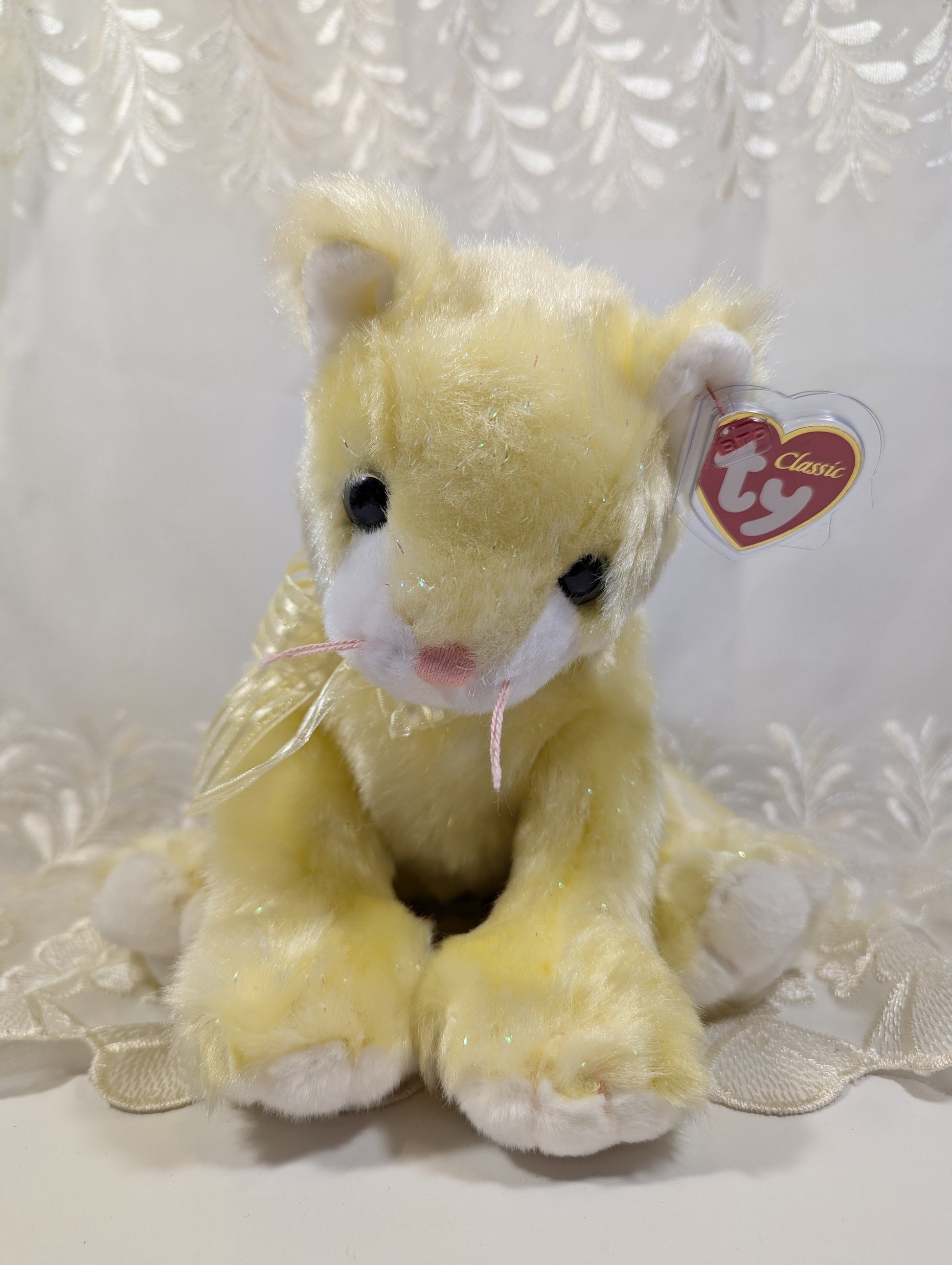 Ty Classic Collection - Glitz the Yellow Cat (11in) - Vintage Beanies Canada