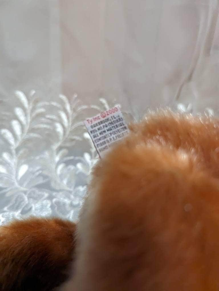 Ty Classic Collection - Skootch The Bear With Colorful Nose (13in) Creased Hang Tag - Vintage Beanies Canada