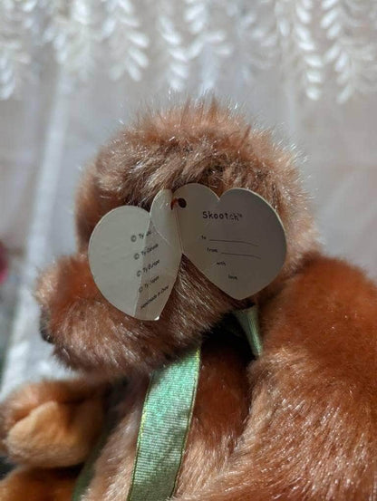 Ty Classic Collection - Skootch The Bear With Colorful Nose (13in) Creased Hang Tag - Vintage Beanies Canada
