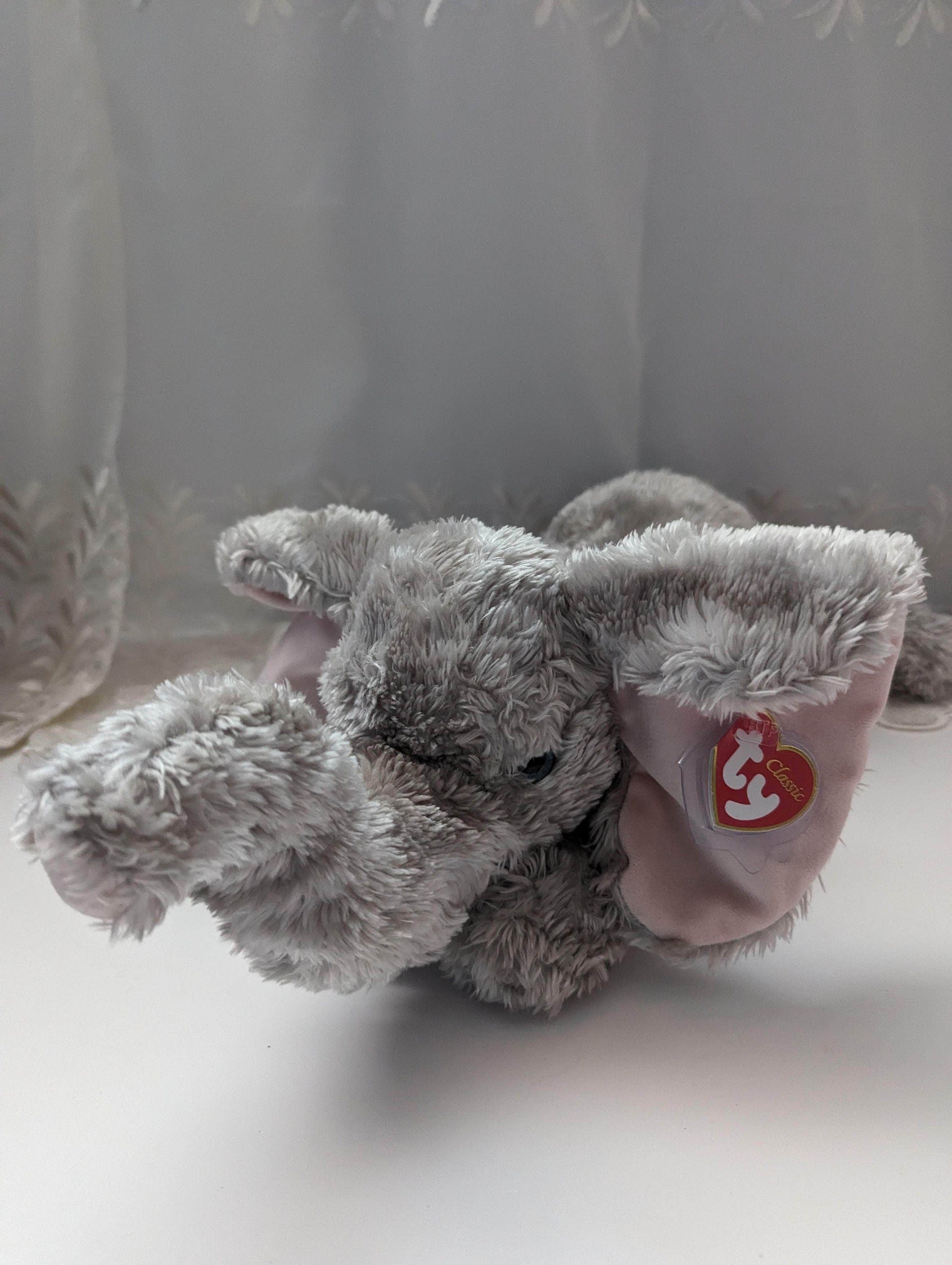 Ty Classic Collection - Teensy The Gray Elephant (19in) Waiting On The Tag - Vintage Beanies Canada
