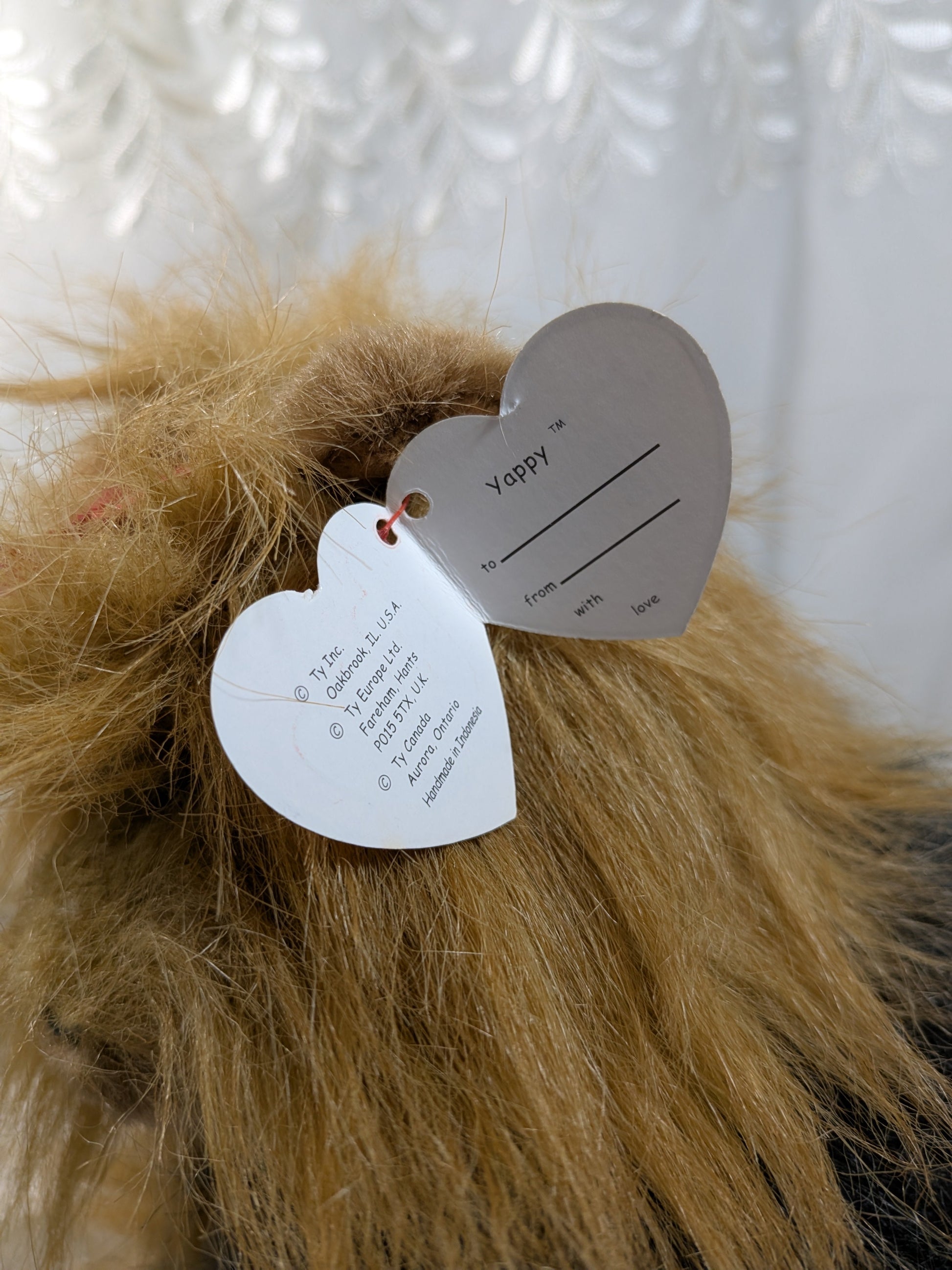 Ty Classic Collection - Yappy the Yorkshire Terrier Dog (9in) Non - mint Tag - Vintage Beanies Canada