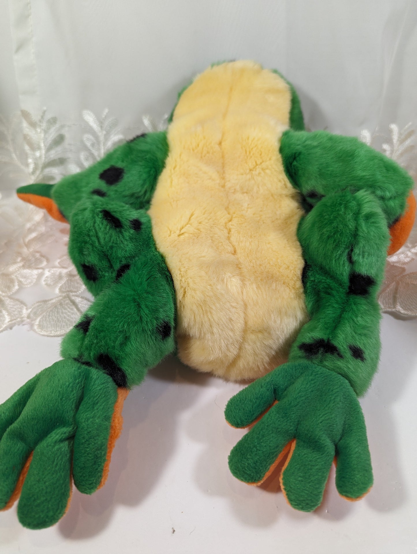 Ty Classic - Lilypad the frog (10in) No Tag, Chipped Eyes - Vintage Beanies Canada