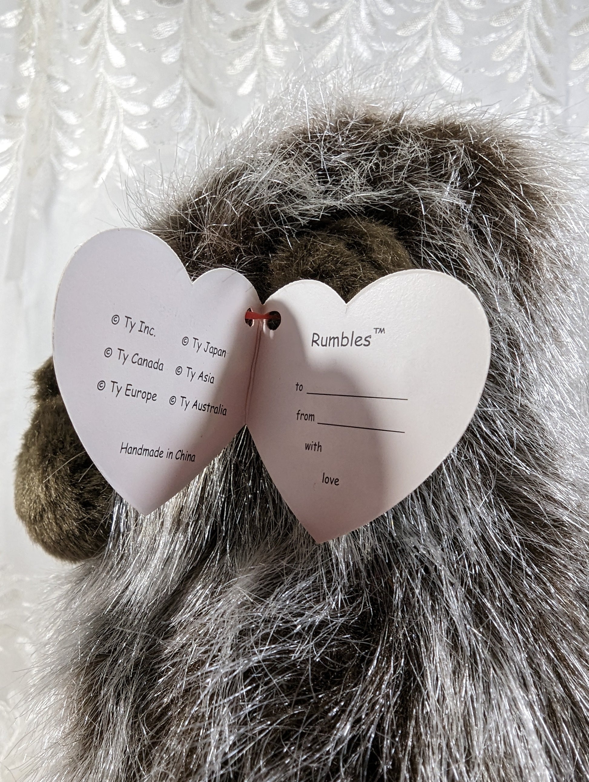Ty Classic - Rumbles The Gorilla (10in) Near Mint Tag - Vintage Beanies Canada